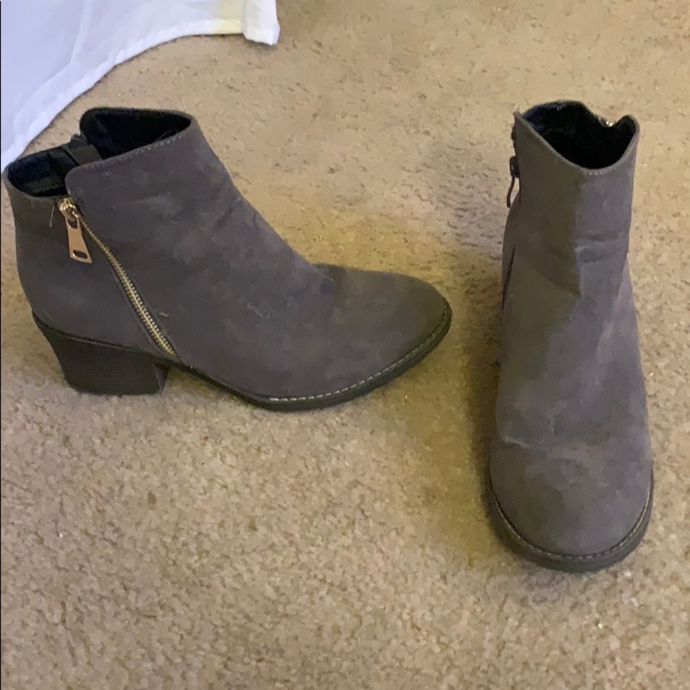 Gray Booties